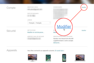 comment modifier son adresse mail apple